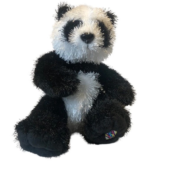 Ganz Lil Kinz Panda Bear Plush Sits 7” Soft And Cute !! HS1111 preowned - Picture 1 of 5